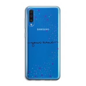 CaseCompany Sterren: Samsung Galaxy A50 Transparant Hoesje