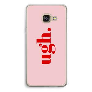CaseCompany Ugh: Samsung Galaxy A3 (2016) Transparant Hoesje
