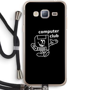CaseCompany Floppyhead: Samsung Galaxy J3 (2016) Transparant Hoesje met koord