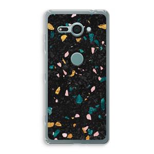 CaseCompany Terrazzo N°10: Sony Xperia XZ2 Compact Transparant Hoesje