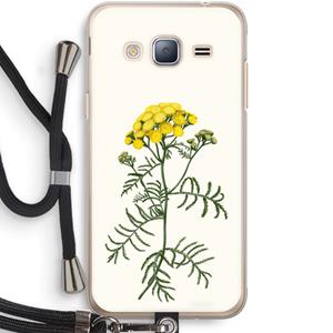 CaseCompany Tansy: Samsung Galaxy J3 (2016) Transparant Hoesje met koord