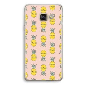 CaseCompany Ananas: Samsung Galaxy A3 (2016) Transparant Hoesje