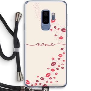 CaseCompany Kusjes: Samsung Galaxy S9 Plus Transparant Hoesje met koord