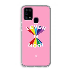 CaseCompany Het Leven Is Mooi: Samsung Galaxy M31 Transparant Hoesje