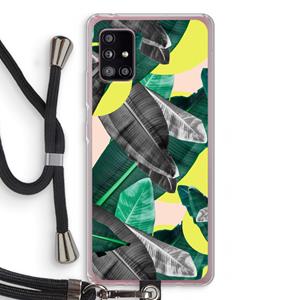 CaseCompany Fantasie jungle: Samsung Galaxy A51 5G Transparant Hoesje met koord