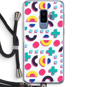 CaseCompany 8-bit N°2: Samsung Galaxy S9 Plus Transparant Hoesje met koord