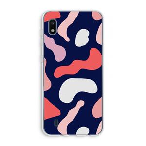 CaseCompany Memphis Shapes Pink: Samsung Galaxy A10 Transparant Hoesje