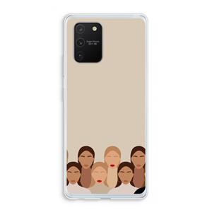 CaseCompany Girls girls girls: Samsung Galaxy S10 Lite Transparant Hoesje