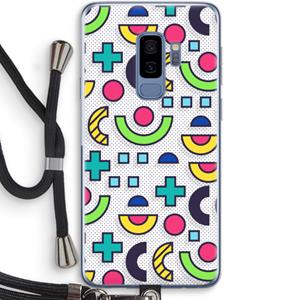 CaseCompany 8-bit N°6: Samsung Galaxy S9 Plus Transparant Hoesje met koord