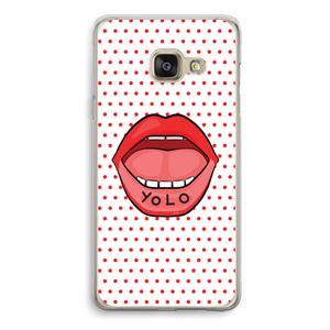 CaseCompany Yolo Denise: Samsung Galaxy A3 (2016) Transparant Hoesje