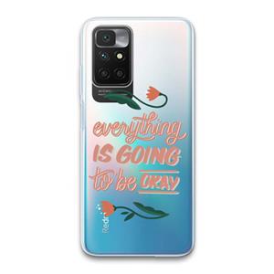 CaseCompany Optimistic flower girl: Xiaomi Redmi 10 Transparant Hoesje