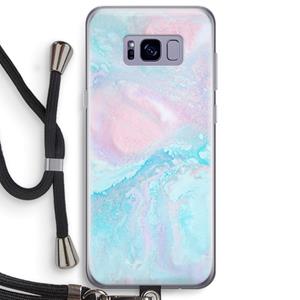 CaseCompany Fantasie pastel: Samsung Galaxy S8 Plus Transparant Hoesje met koord