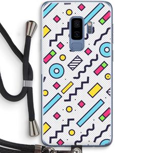 CaseCompany 8-bit N°8: Samsung Galaxy S9 Plus Transparant Hoesje met koord
