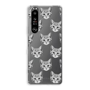 CaseCompany Kitten: Sony Xperia 1 III Transparant Hoesje