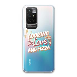 CaseCompany Pizza is the answer: Xiaomi Redmi 10 Transparant Hoesje