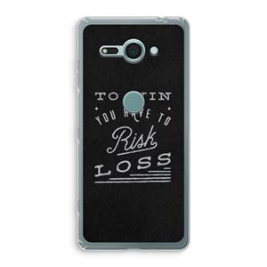 CaseCompany Risk loss: Sony Xperia XZ2 Compact Transparant Hoesje