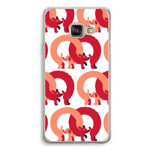 CaseCompany Dogs: Samsung Galaxy A3 (2016) Transparant Hoesje