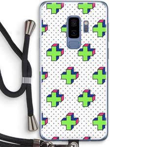CaseCompany 8-bit N°10: Samsung Galaxy S9 Plus Transparant Hoesje met koord