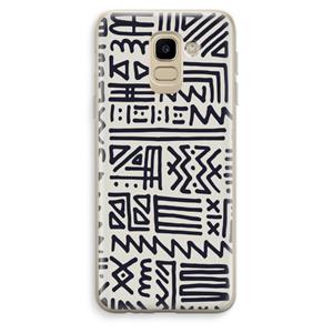 CaseCompany Marrakech print: Samsung Galaxy J6 (2018) Transparant Hoesje