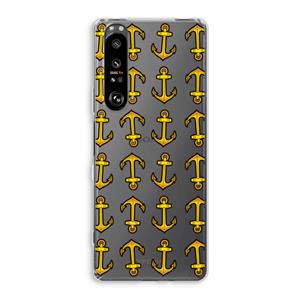 CaseCompany Musketon Anchor: Sony Xperia 1 III Transparant Hoesje