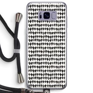 CaseCompany Crazy shapes: Samsung Galaxy S8 Plus Transparant Hoesje met koord
