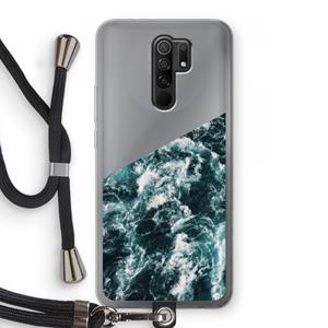 CaseCompany Zee golf: Xiaomi Redmi 9 Transparant Hoesje met koord