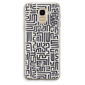 CaseCompany Moroccan Print: Samsung Galaxy J6 (2018) Transparant Hoesje