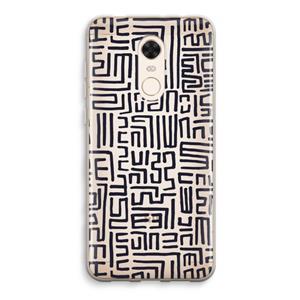 CaseCompany Moroccan Print: Xiaomi Redmi 5 Transparant Hoesje
