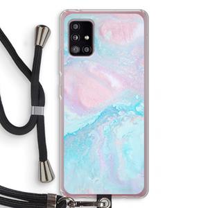 CaseCompany Fantasie pastel: Samsung Galaxy A51 5G Transparant Hoesje met koord