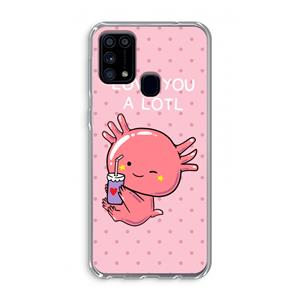 CaseCompany Love You A Lotl: Samsung Galaxy M31 Transparant Hoesje
