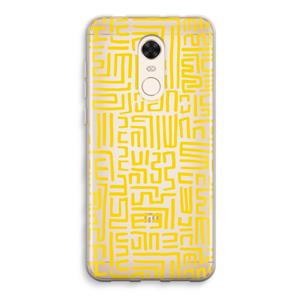 CaseCompany Majorelle Blue Print: Xiaomi Redmi 5 Transparant Hoesje