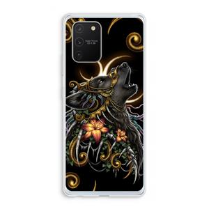 CaseCompany Huilende Wolf: Samsung Galaxy S10 Lite Transparant Hoesje