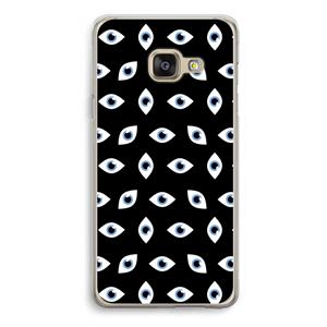 CaseCompany Eyes pattern: Samsung Galaxy A3 (2016) Transparant Hoesje