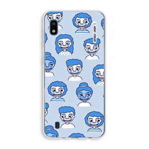 CaseCompany Gezichtjes: Samsung Galaxy A10 Transparant Hoesje