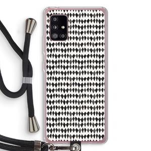 CaseCompany Crazy shapes: Samsung Galaxy A51 5G Transparant Hoesje met koord
