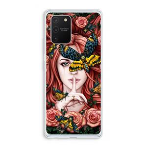 CaseCompany Lady Moth: Samsung Galaxy S10 Lite Transparant Hoesje