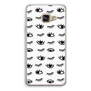 CaseCompany Eye pattern #2: Samsung Galaxy A3 (2016) Transparant Hoesje