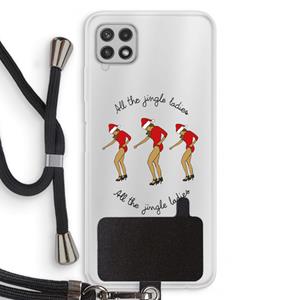 CaseCompany Jingle Ladies: Samsung Galaxy A22 4G Transparant Hoesje met koord