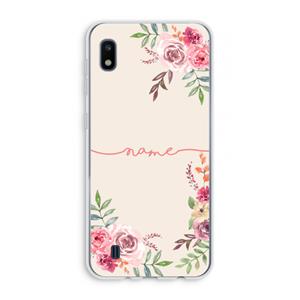 CaseCompany Rozen: Samsung Galaxy A10 Transparant Hoesje