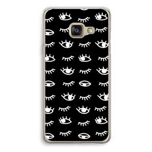 CaseCompany Eye pattern #3: Samsung Galaxy A3 (2016) Transparant Hoesje