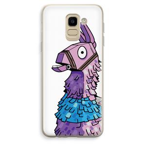 CaseCompany Lama: Samsung Galaxy J6 (2018) Transparant Hoesje