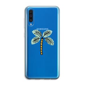 CaseCompany Palmboom: Samsung Galaxy A50 Transparant Hoesje