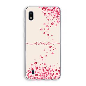 CaseCompany Hartjes en kusjes: Samsung Galaxy A10 Transparant Hoesje