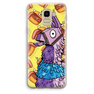 CaseCompany Loot Burger: Samsung Galaxy J6 (2018) Transparant Hoesje