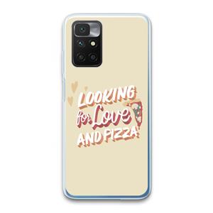 CaseCompany Pizza is the answer: Xiaomi Redmi 10 Transparant Hoesje