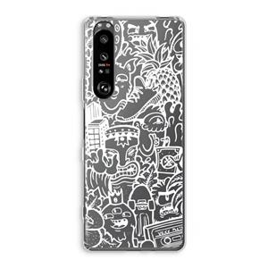 CaseCompany Vexx Mixtape #2: Sony Xperia 1 III Transparant Hoesje