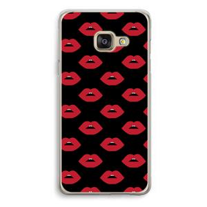 CaseCompany Lips: Samsung Galaxy A3 (2016) Transparant Hoesje