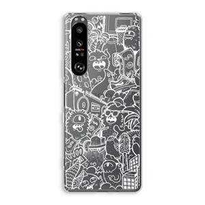 CaseCompany Vexx City #2: Sony Xperia 1 III Transparant Hoesje