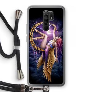 CaseCompany Aerial Angel: Xiaomi Redmi 9 Transparant Hoesje met koord