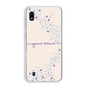 CaseCompany Sterren: Samsung Galaxy A10 Transparant Hoesje